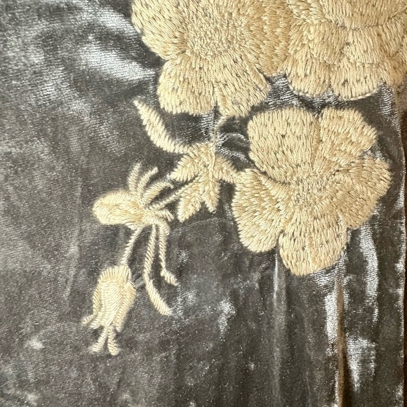 Velvet Floral Embroidered Dress - Picture 8 of 10